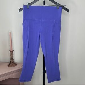 Athleta Salutation Stash Pocket 7/8 Leggings Purple SMALL 💜